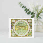 Oude Hemispheres van de wereld, bord 94 van 'T Briefkaart (Staand voorkant)