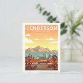 Oude Henderson Nevada Briefkaart (Staand voorkant)