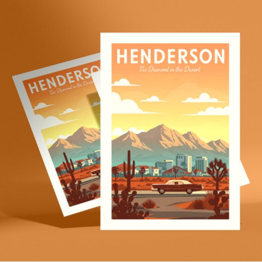 Oude Henderson Nevada Briefkaart