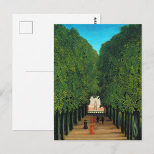 Oude Henri Rousseau Parijs Groene Bomen Park Kunst Briefkaart