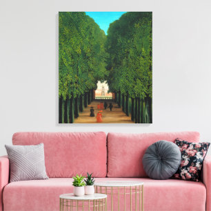Oude Henri Rousseau Parijs Groene Bomen Park Kunst Canvas Afdruk