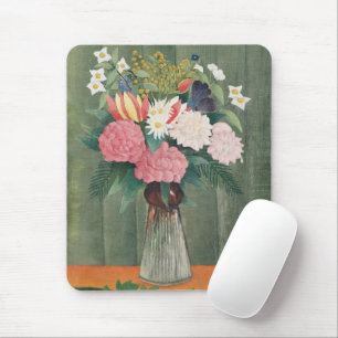 Oude Henri Rousseau Roze Bloemstilleven Muismat