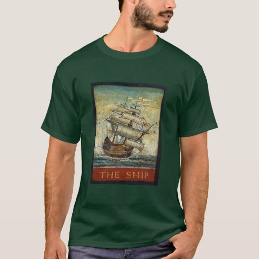 Oude herberg borden, Het Schip T-shirt (Voorkant)