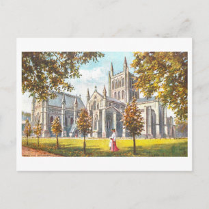 Oude Hereford Cathedral, Hereford, Engeland Briefkaart