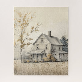 Oude herenhuis Jigzaag Puzzle uit 1920 Legpuzzel