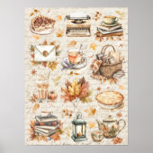 Oude herfst klassieke antieke esthetiek poster (Voorkant)