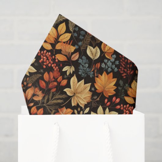 Oude herfst tissuepapier (Cadeauzakje)