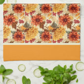 Oude herfstbloemen theedoek (Gevouwen)