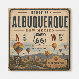 Oude herinnering aan New Mexico Highway Magneet