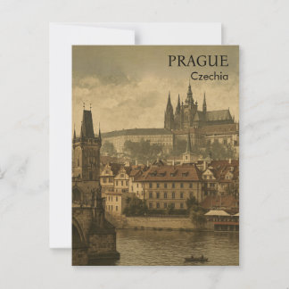 Oude herinneringen aan Praag  Europese reis ansich Briefkaart