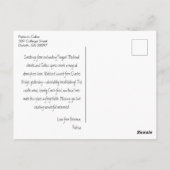 Oude herinneringen aan Praag Europese reis ansicht Briefkaart (Achterkant)