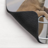 Oude herten leunend op een rollator muismat (Hoek)