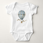 Oude heteluchtballon baby romper – Whimsical (Voorkant)
