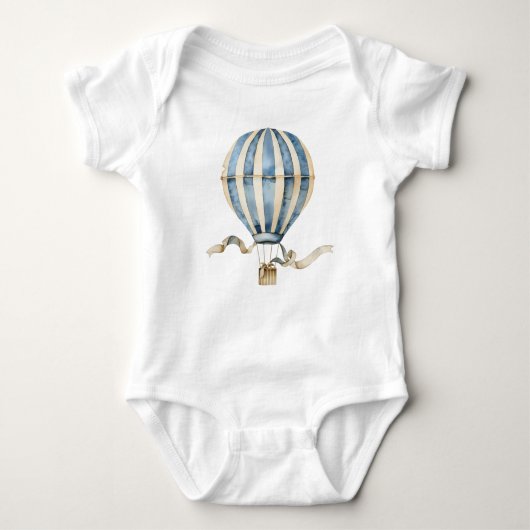 Oude heteluchtballon baby romper – Whimsical (Voorkant)