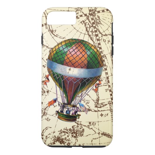 Oude heteluchtballon zweeft over de dierenriemheme Case-Mate iPhone case (Achterkant)
