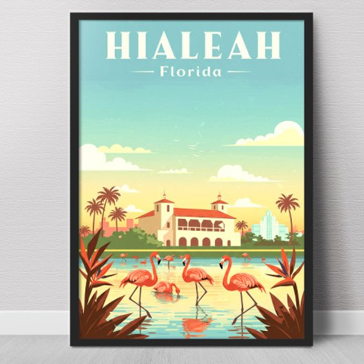 Oude Hialeah Florida Poster
