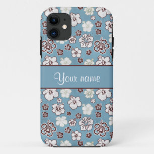 Oude Hibiscus Bloemen Patroon Case-Mate iPhone Case