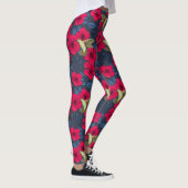 Oude hibiscus botanische en kolibrie leggings (Rechts)