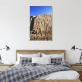 Oude hiërogliefen op muur, Tempel van Karnak, Canvas Afdruk (Insitu (Slaapkamer))