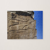 Oude hiërogliefen op muur, Tempel van Karnak, Legpuzzel (Horizontaal)