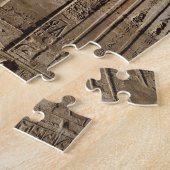Oude hiërogliefen op muur, Tempel van Karnak, Legpuzzel (Zijkant)