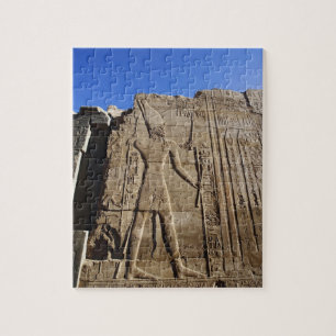 Oude hiërogliefen op muur, Tempel van Karnak, Legpuzzel