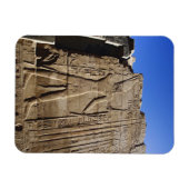 Oude hiërogliefen op muur, Tempel van Karnak, Magneet (Horizontaal)