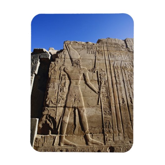Oude hiërogliefen op muur, Tempel van Karnak, Magneet (Verticaal)