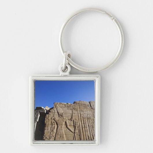 Oude hiërogliefen op muur, Tempel van Karnak, Sleutelhanger (Voorkant)