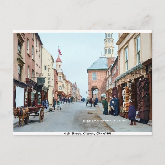 Oude High St. Kilkenny stad Ierland Briefkaart (Voorkant)