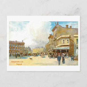 Oude High Street, Christchurch, Nieuw-Zeeland, Briefkaart