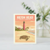 Oude Hilton Head South Carolina Briefkaart (Staand voorkant)