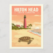 Oude Hilton Head South Carolina Briefkaart (Voorkant)