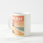 Oude Hilton Head South Carolina Koffiemok (Voorkant links)