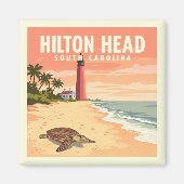Oude Hilton Head South Carolina Magneet (Voorkant)