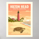 Oude Hilton Head South Carolina Poster (Voorkant)