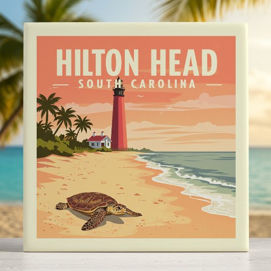 Oude Hilton Head South Carolina Tegeltje
