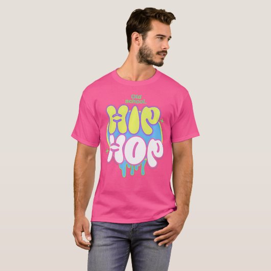 Oude Hip Hop Urban Rap School T-shirt (Voorkant volledig)