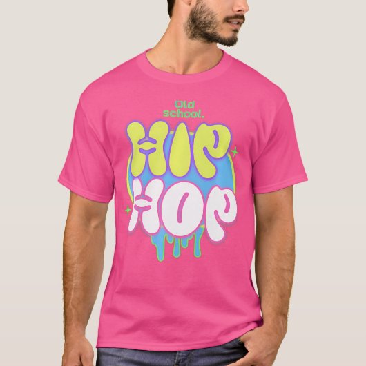 Oude Hip Hop Urban Rap School T-shirt (Voorkant)