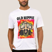 OUDE HIPPIE BIRTHDAY-MANNEN T-SHIRTS (Voorkant)