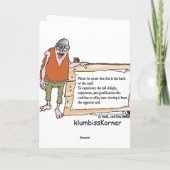 OUDE HIPPIE DUDE verjaardagskaart Kaart (Achterkant)