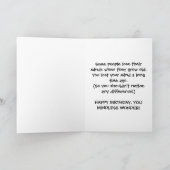 OUDE HIPPIE DUDE verjaardagskaart Kaart (Binnen)