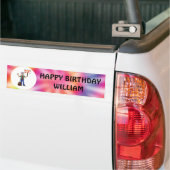Oude Hippie Hippy Tie Dye 70th Birthday Party Bumpersticker (Op Truck)
