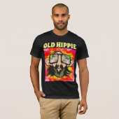 OUDE HIPPIE MANNEN VERJAARDAG T-SHIRTS (Voorkant volledig)