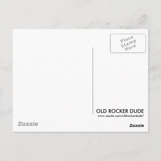 Oude Hippies Briefkaart (Achterkant)