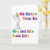 Oude Hippies Kaart (Gele Bloem)