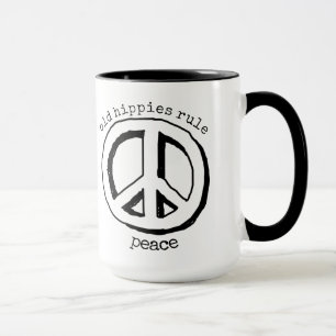 Oude Hippies Regel, Vredesteken Koffie Mok