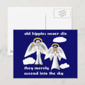 Oude Hippies sterven nooit Briefkaart (Voorkant / Achterkant)