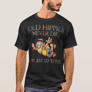 Oude hippies sterven nooit en ze gaan gewoon naar t-shirt