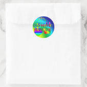 Oude Hippies sterven nooit Sticker (Tas)